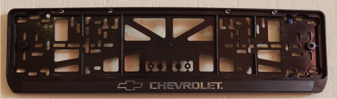 Антивандальная рамка на государственный номер - Chevrolet рамка на номер
