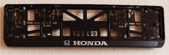 Антивандальная рамка на государственный номер - Honda рамка на номер
